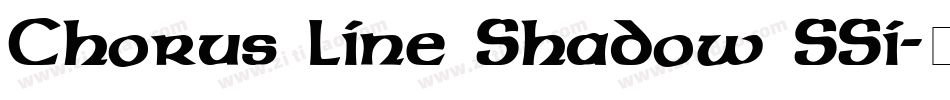 Chorus Line Shadow SSi字体转换